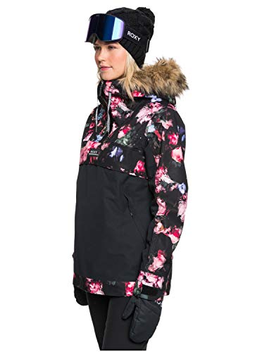 Roxy Shelter - Chaqueta Para Nieve Para Mujer Chaqueta Para Nieve, Mujer, true black blooming party, L