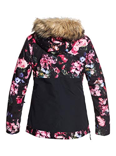 Roxy Shelter - Chaqueta Para Nieve Para Mujer Chaqueta Para Nieve, Mujer, true black blooming party, L