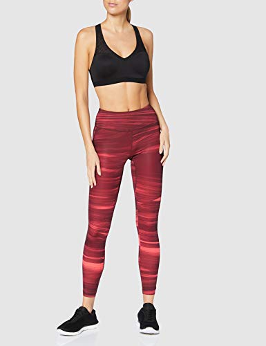 Salomon AGILE LONG TIGHT W Mallas para running, Granate (Winetasting), Talla L para Mujer