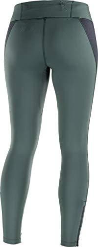 SALOMON Agile Warm Tight W Mallas para Running, Mezcla de sintéticos, Mujer, Verde (Green Gables), S