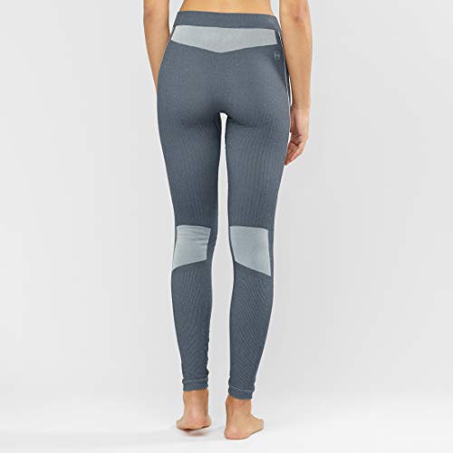 SALOMON Primo Warm Tight Seamless Mallas, Mujer, Ebony, L