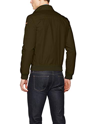 Schott NYC Kenny Chaqueta, Verde (Dark Kaki Dark Kaki), Medium para Hombre