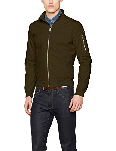 Schott NYC Kenny Chaqueta, Verde (Dark Kaki Dark Kaki), Medium para Hombre