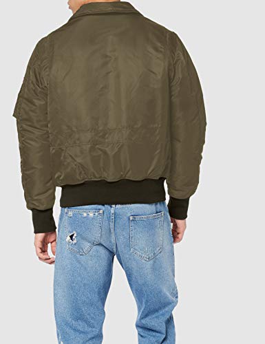 Schott Ohara Chaqueta, Army Kaki, XL para Hombre