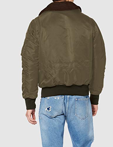 Schott Ohara Chaqueta, Army Kaki, XL para Hombre