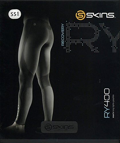 SKINS RY400 grafito - Mallas para hombre, tamaño SS, color grafito