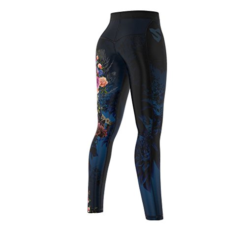 SMMASH Muerte Deportivos Leggins Largos Mujer, Mallas Deporte Mujer, Yoga, Fitness, Crossfit, Correr, Material Transpirable y Antibacteriano, (M)