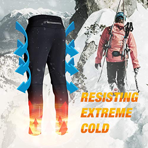 Souke Sports - Pantalones Ciclismo Hombre Invierno Pantalones Largos Térmico Pantalón Chándal para Fitness, Camping, Escalada, Correr y Esquiar