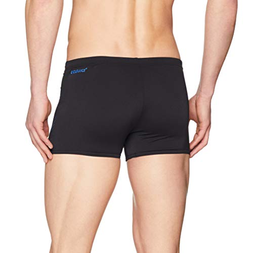 Speedo Sport Panel Aquashort Am Bañador, Hombre, Black/Neon Blue, 38