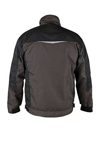 Stenso Prisma - Chaqueta de Trabajo Multiusos para Hombre - con Bandas Reflectantes - Corte Entallado - Gris/Negro/Verde - 62