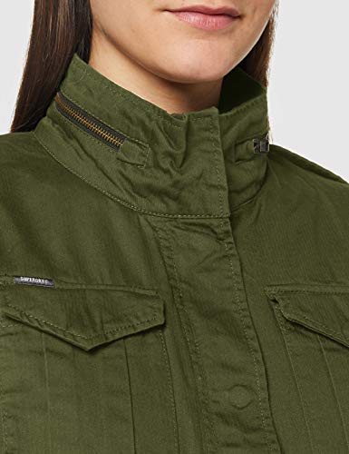 Superdry Classic Rookie Borg Jacket Chaqueta transicional, Caqui, XS (Talla del fabricante:8) para Mujer