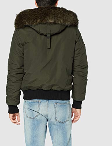 Superdry Everest Chaqueta Bomber, Verde (Army Khaki Zc3), XS para Hombre