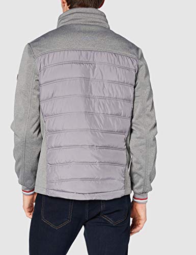 Tom Tailor Hybrid Chaqueta, 10933-Casco para Moto (tamaño Mediano), Color Gris, XXL para Hombre