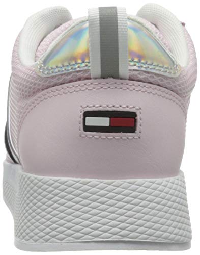 Tommy Jeans Technical Flexi Sneaker, TÉCNICA Mujer, Rosa Claro, 38 EU