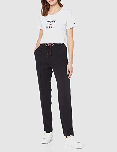 Tommy Jeans Tjw Smart Jogger Pantalones, Negro (Black Bds), 40 (Talla del Fabricante: Large) para Mujer