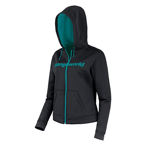 Trangoworld Liena Chaqueta, Mujer, Negro/Verde Mar, S