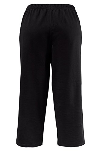 Ulla Popken 7/8- Hose, Pantalones Mujer, Negro (Schwarz 10), W50/52