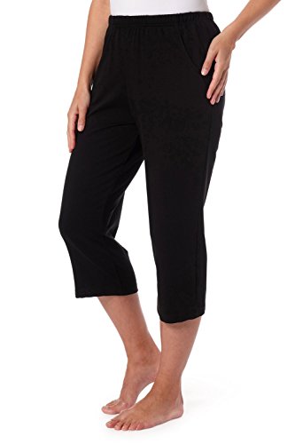 Ulla Popken 7/8- Hose, Pantalones Mujer, Negro (Schwarz 10), W50/52