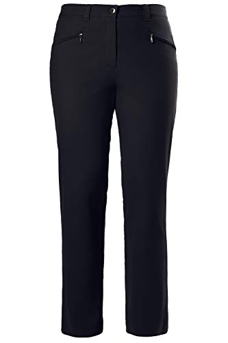 Ulla Popken Mujer grandes tallas hasta 60 | Pantalones vaqueros | Modelo "Mony" | Cintura parcialmente elástica | Corte regular | Pierna recta | 654031 marine 62