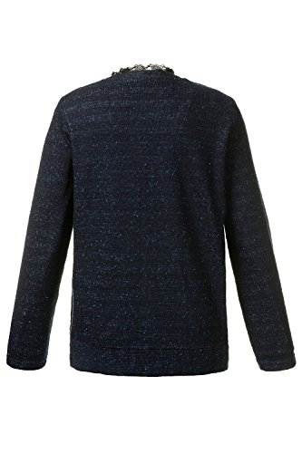 Ulla Popken Trachtenstrickjacke Mit Streifen, Chaqueta Austriaca para Mujer, Azul (Hellblau 73), 50