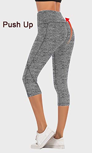 UMIPUBO Leggins Mujer Push Up Pantalones Deporte Leggings de Entrenamiento Mallas Pantalones Deportivos Leggings Mujer Yoga de Alta Cintura Pantalones Cortos Bolsillo Pantalones de Yoga