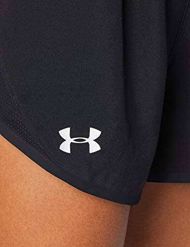 Under Armour Fly by 2.0 Deportivos, Shorts de Mujer, Negro (Black/Black/Reflective), M