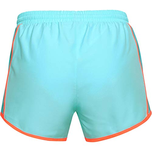 Under Armour Fly by Short Pantalón Corto, Mujer, Azul (Tropical Tide/Desert Sky/Reflective 425), S