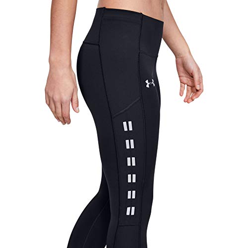 Under Armour Qualifier Speedpocket Roadside Runway Crop Legging, Mujer, Negro, MD