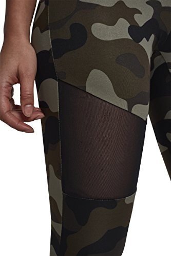 Urban Classics Ladies Camo Tech Mesh Leggings, woodcamo/blk, M para Mujer