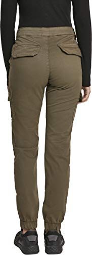 Urban Classics Ladies High Waist Cargo Pants Pantalones, Verde (Olive 00176), 29 para Mujer