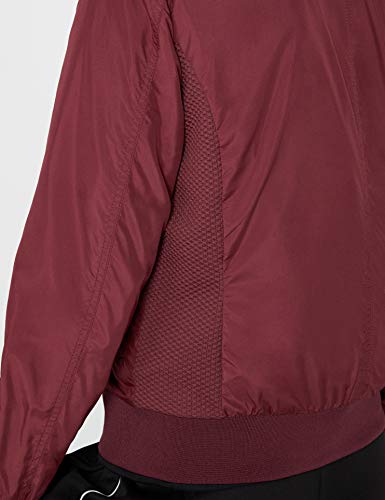 Urban Classics Ladies Light Bomber Jacket Chaqueta para Mujer, color Rojo (burgundy 606), M