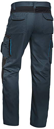 Uvex Tune-up 8909 Pantalon de Trabajo para Hombre - Pantalones Cargo para Trabajar de Algodón y de Cordura - Multibolsillos - Bolsillo de Las Rodilleras - Color Gris, Negro, Azul, Verde, Blanco