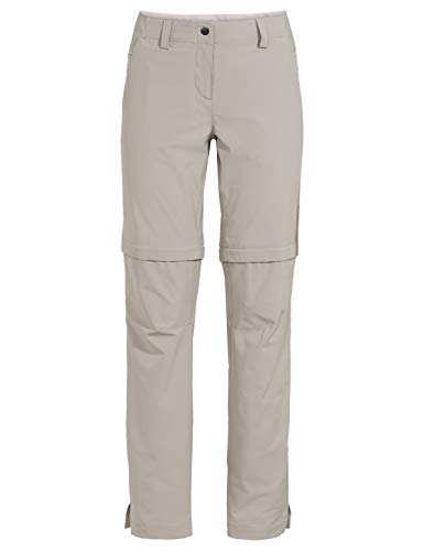 VAUDE Skomer Zo Pants II - Pantalones para Mujer, Mujer, Pantalones, 42365, Plata, 46