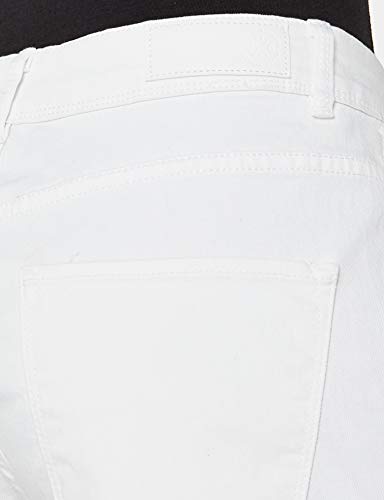 Vero Moda NOS Vmhot Seven NW Dnm Fold Shorts Mix Noos Pantalones Cortos para Mujer , Blanco (Bright White Bright White) , 36 (Talla del fabricante: X-Small)