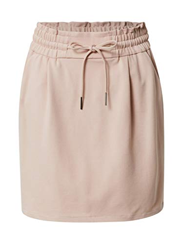 Vero Moda VMEVA MR Short Ruffle Skirt Color Falda, Rosa (Sepia Rose), XS para Mujer