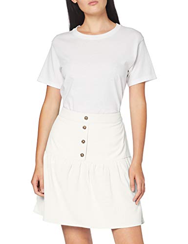 Vero Moda Vmhelenmilo Short Skirt Wvn Falda, Blanco como La Nieve, M para Mujer