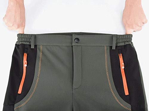 VPASS Pantalones para Hombre,Pantalones de Trekking Softshell Pantalones Impermeables Resistente Pantalones de Escalada Trabajo Pantalones Trabajo Pantalones Jogging Pants