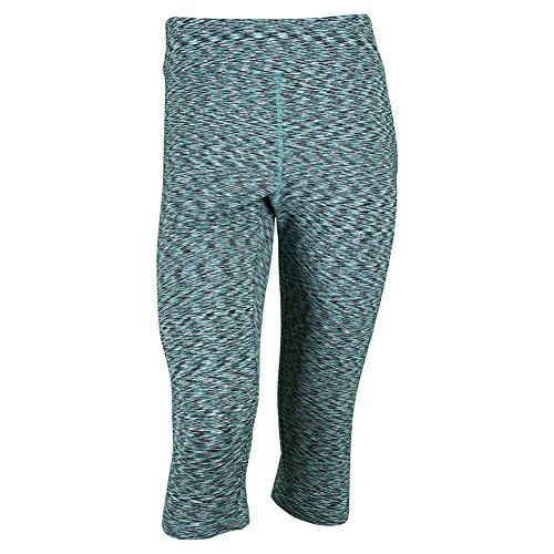 Women`S Platinum Tennis Capri Teal Pirahna Melange