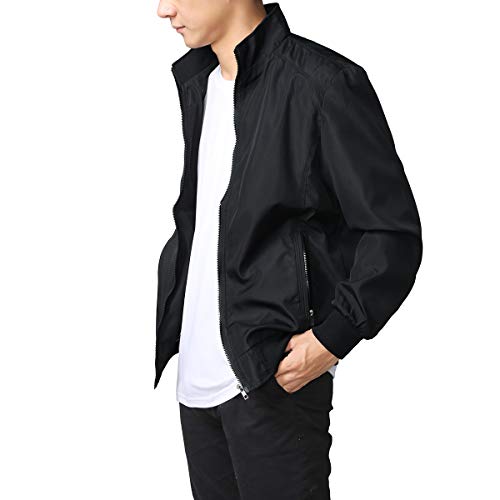 YOUTHUP Chaqueta de Hombre Regular Fit Casual Ropa Deportiva Chaquetas Ligeras