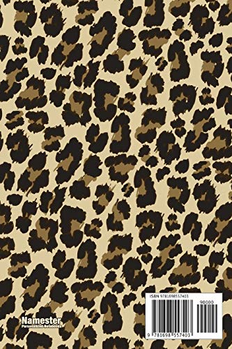 Zara: Personalized Notebook - Leopard Print Notebook (Animal Pattern). Blank College Ruled (Lined) Journal for Notes, Journaling, Diary Writing. Wildlife Theme Design with Your Name