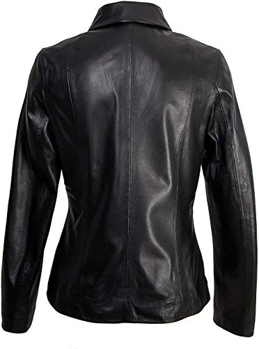 Zerimar Chaqueta Mujer Tallas Grandes | Chaqueta Cuero Mujer | Cazadora Mujer | Chaqueta Elegante Mujer | Chaqueta Piel Casual | Cazadora Casual Mujer | Chaqueta Mujer de Piel