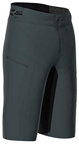 Zimtstern Trailstar EVO Short Me Pantalón Corto de montaña, Hombre, Pirate Black-Pirate, Medium