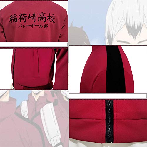 Zoyie Haikyuu Voleibol Cosplay Disfraz Inarizaki High School Miya Atsumu Ropa Deportiva Chaqueta con Cremallera Pantalones Conjunto Gimnasio Chándales Ropa Deportiva para Hombres Mujeres