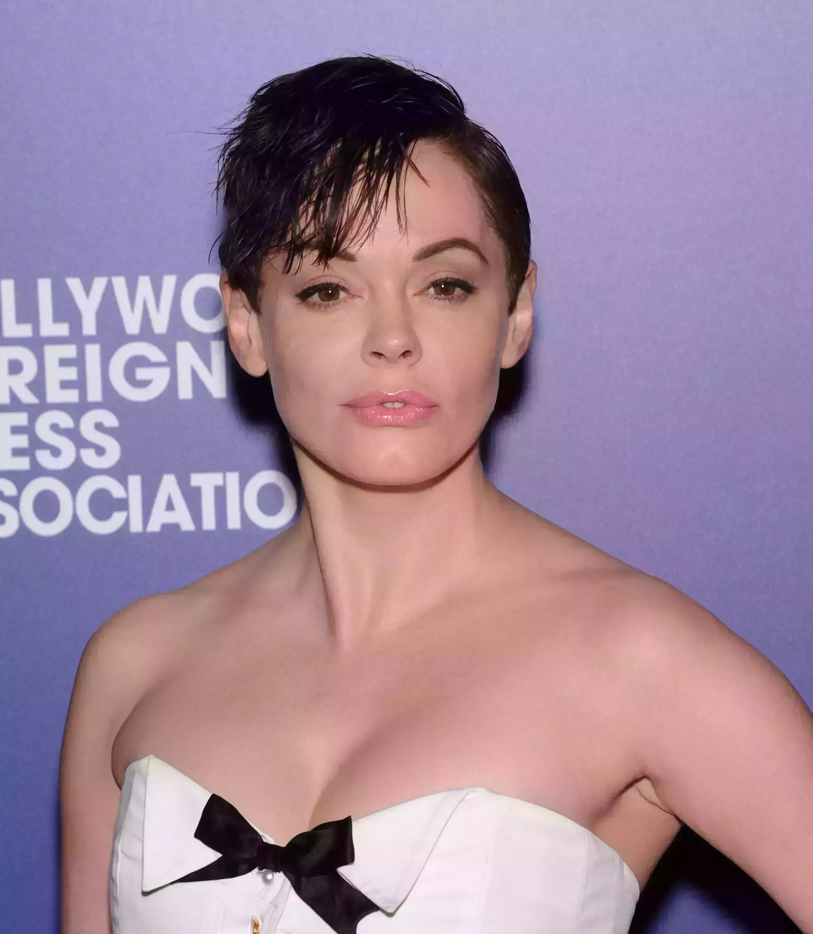 Rose McGowan’s Wet-Look Pixie