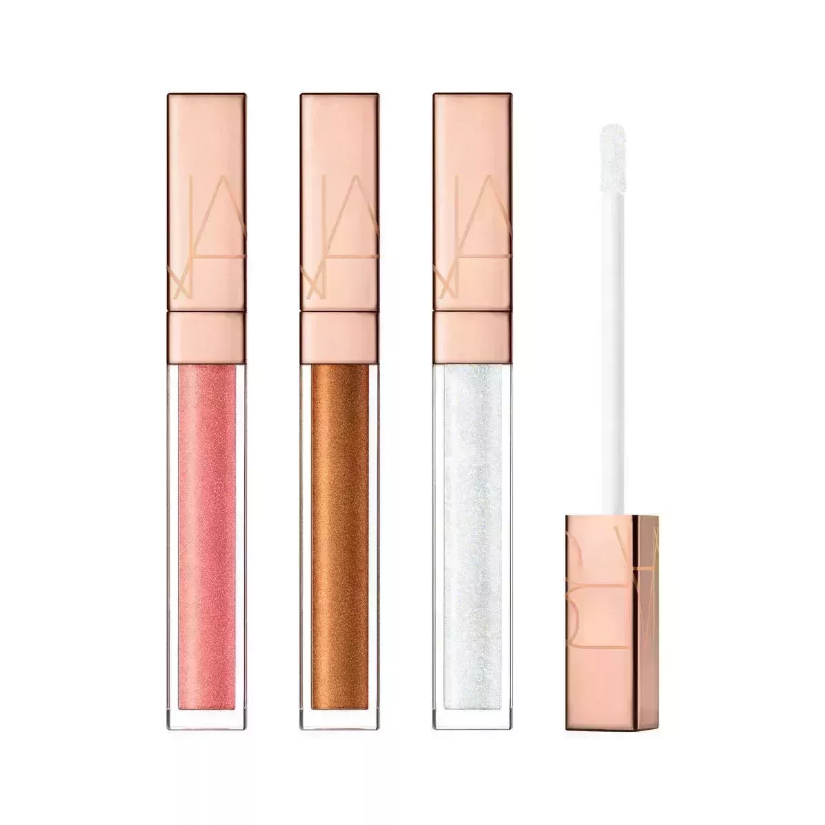 Nars Afterglow Lip Shine Gloss Set on white background