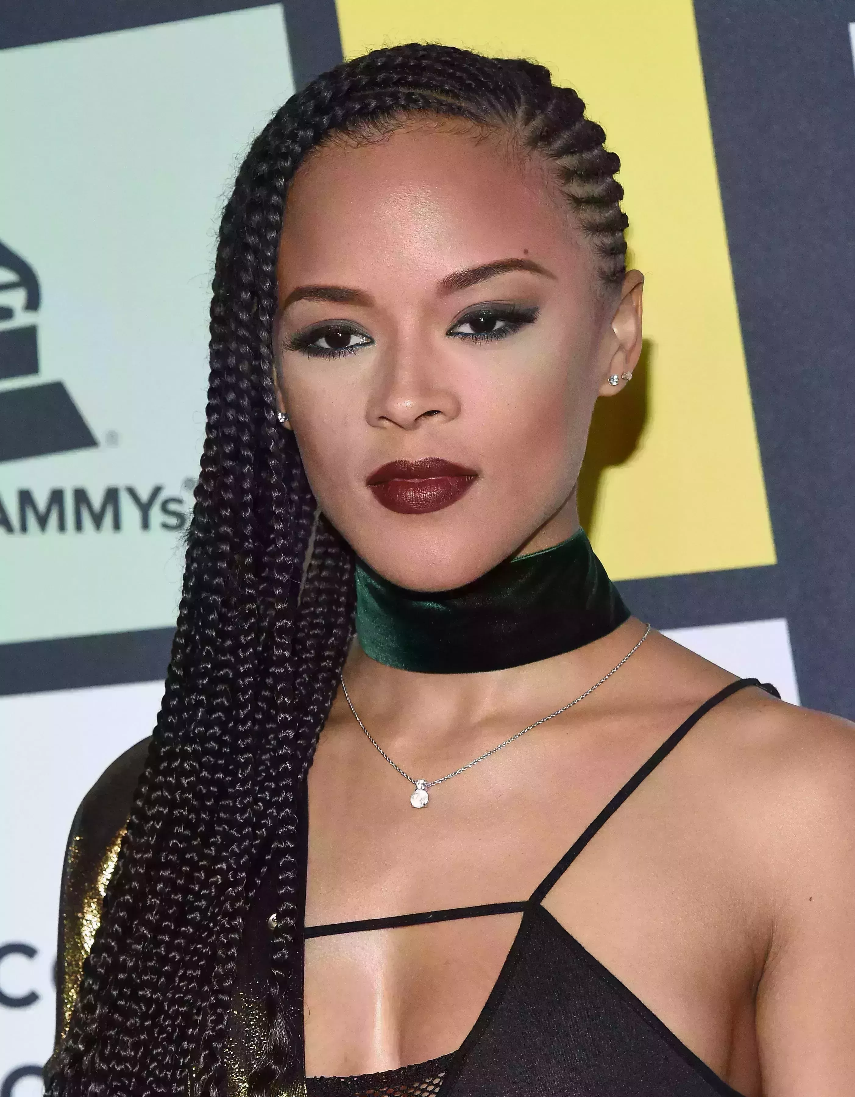 Serayah McNeill’s Side-Swept Cornrows