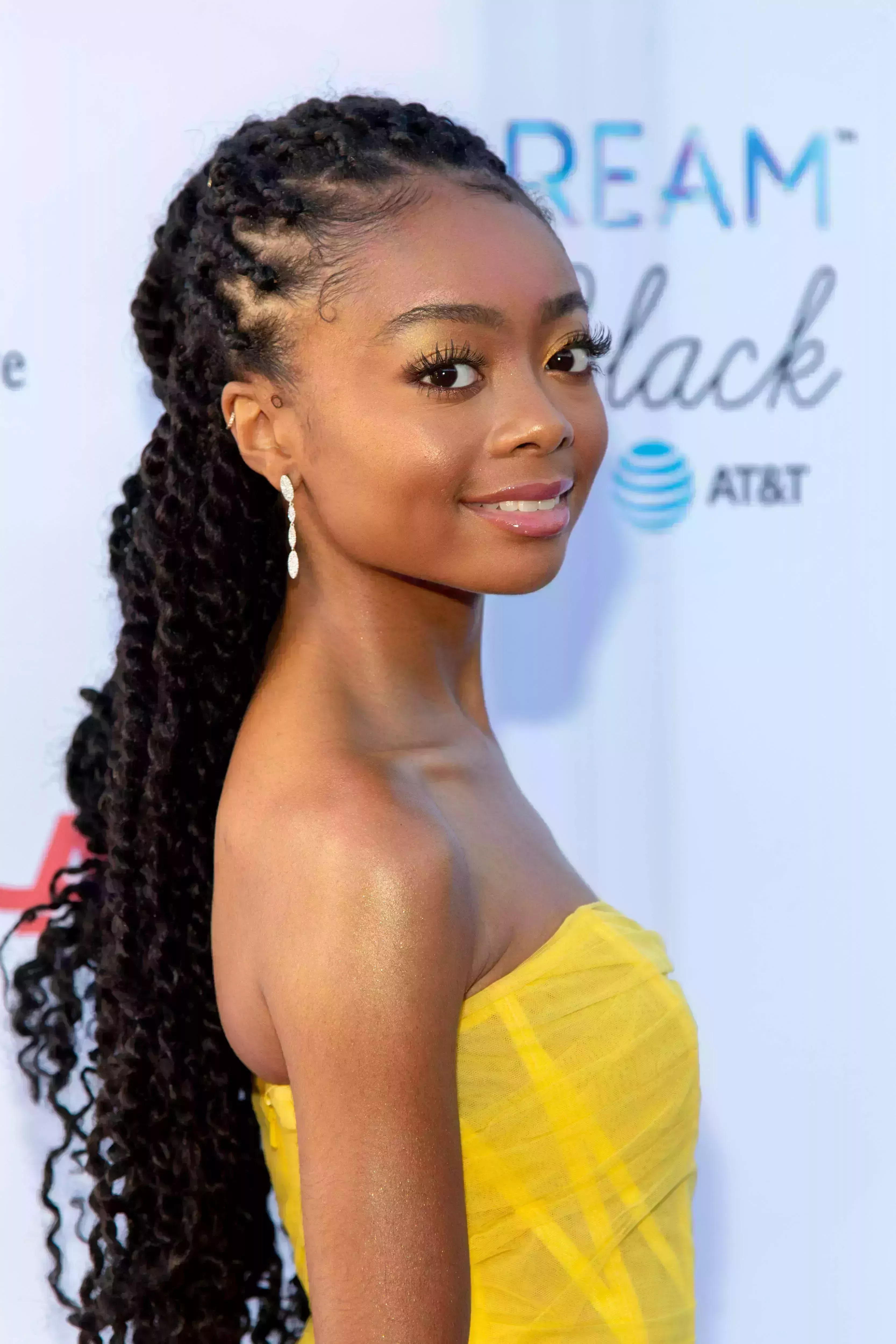 Skai Jackson’s Messy Cornrow Twists