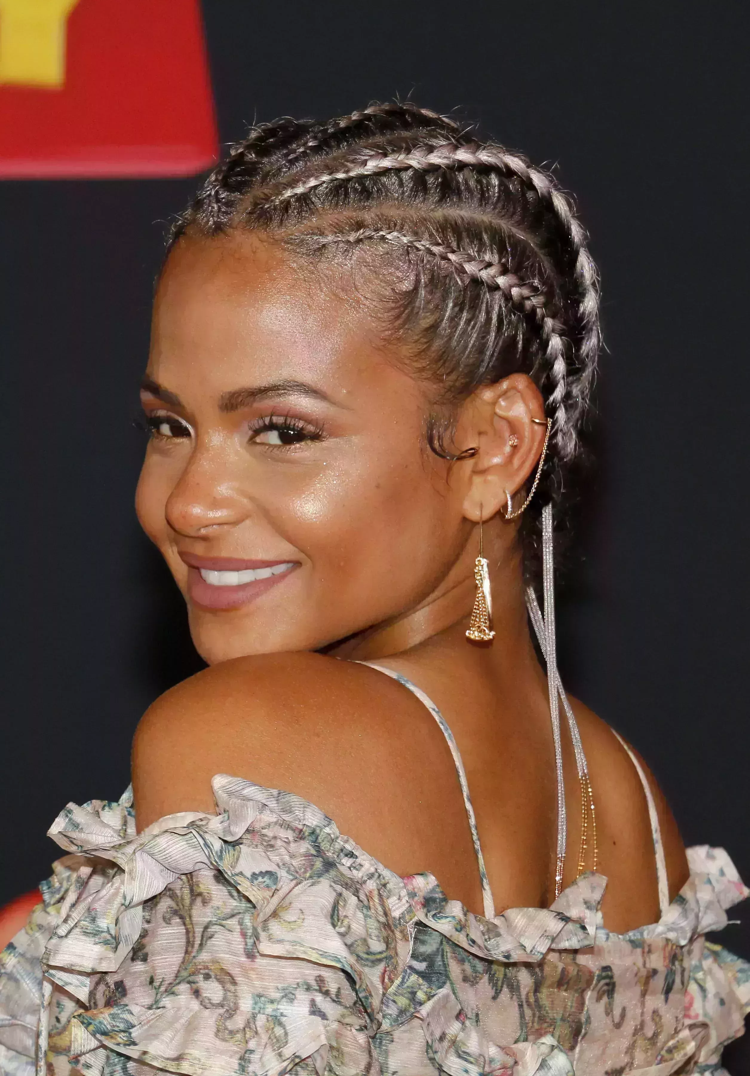 Christina Milian’s Two-Tone Cornrows