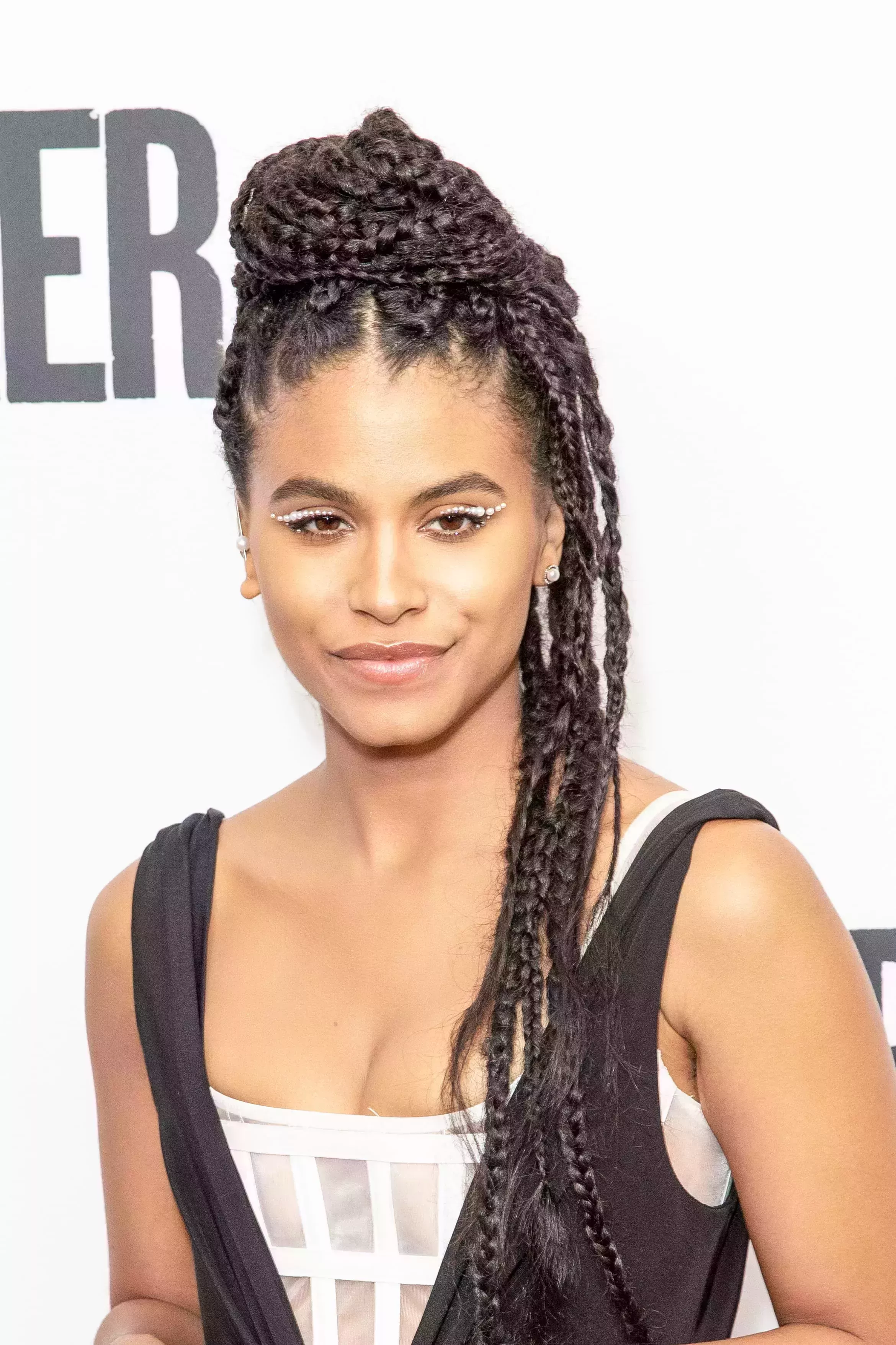 Zazie Beetz’s Messy Cornrows