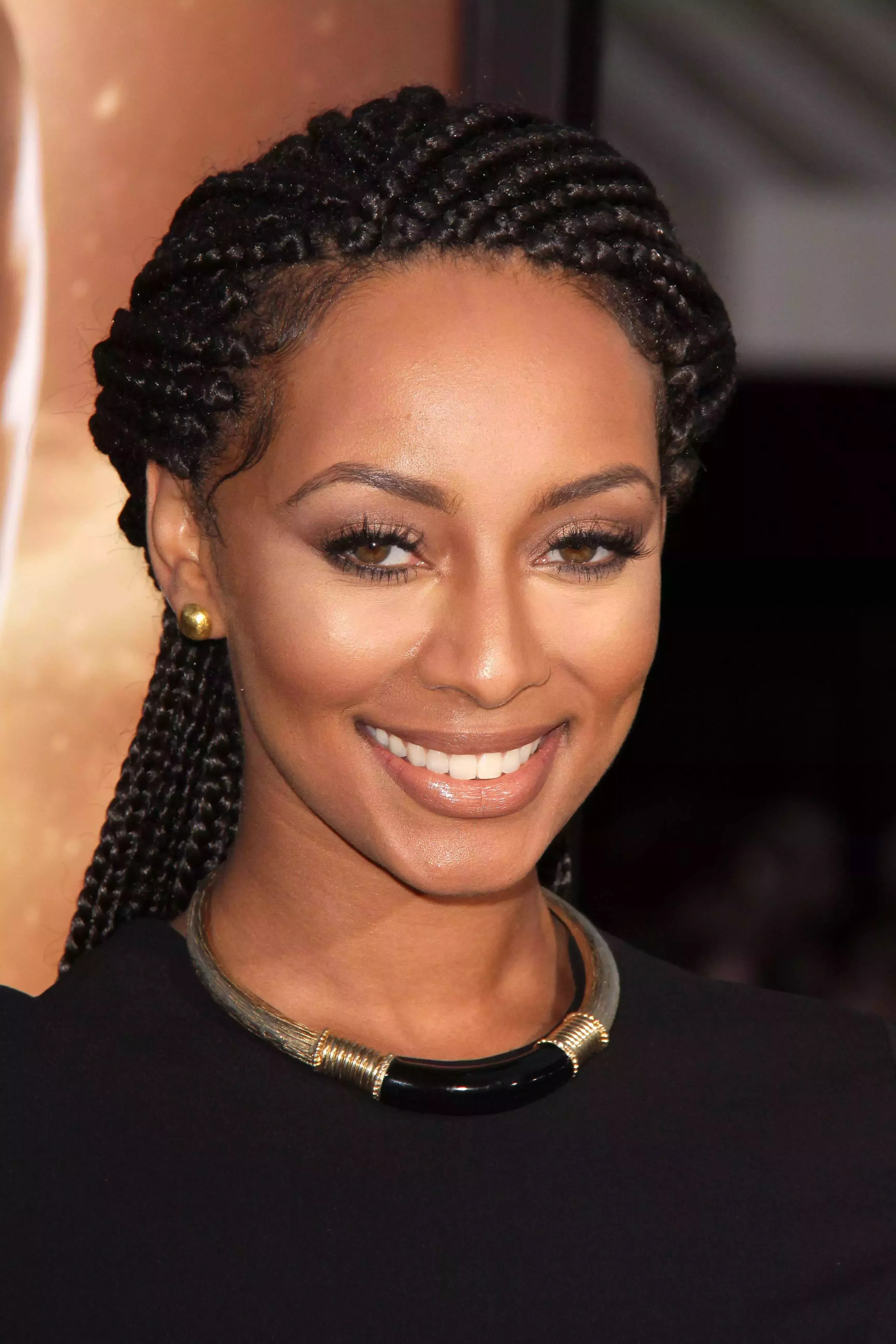 Keri Hilson’s Low Cornrow Ponytail